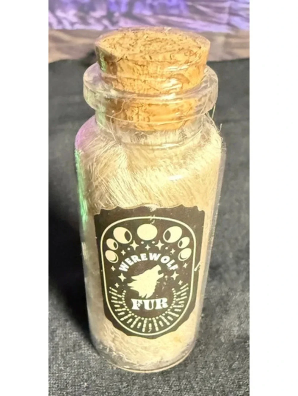 Three Mini Glass Potion  Bottles Halloween Decor